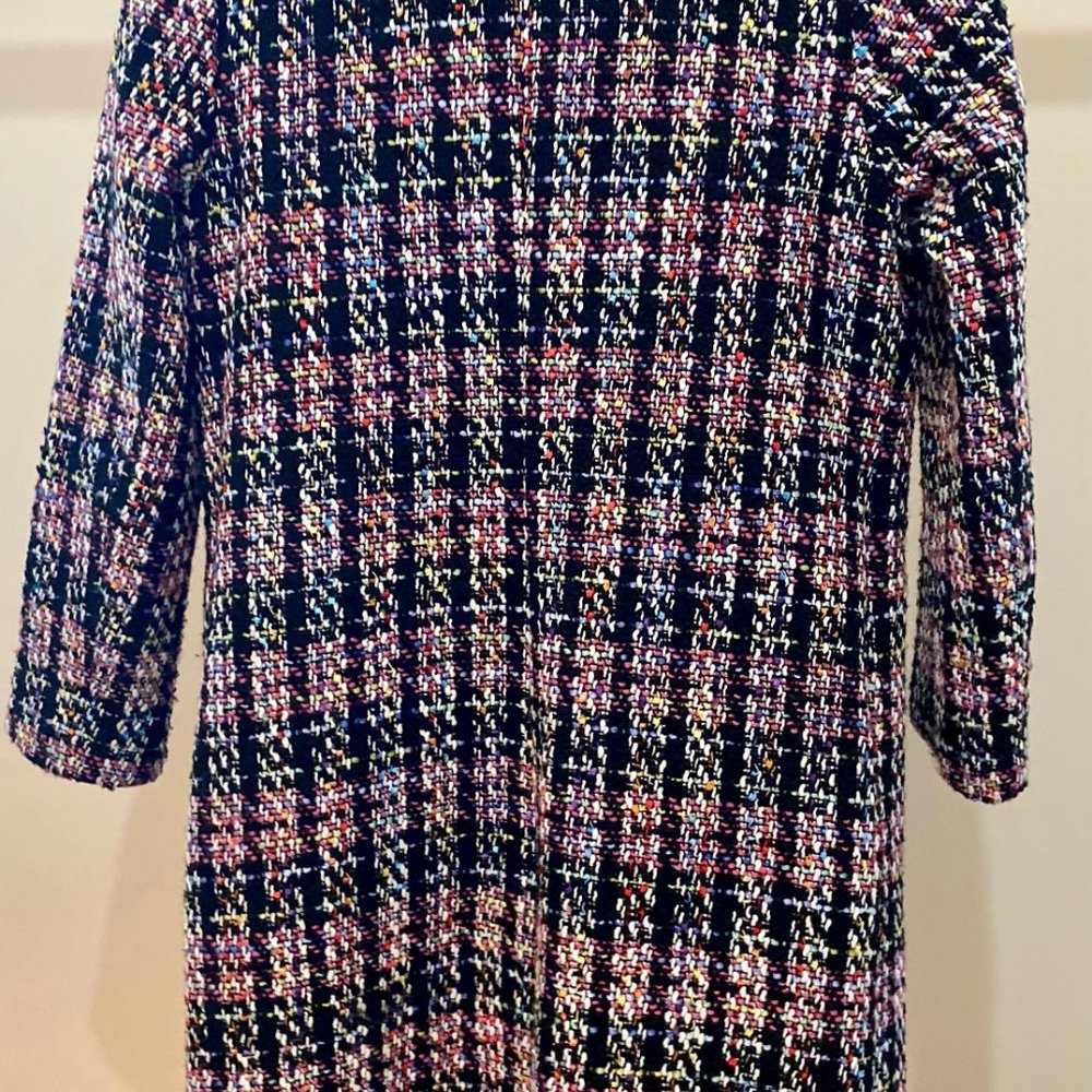 Halogen One-Button Coat (Black/Multi Color) - Picture 9 of 11